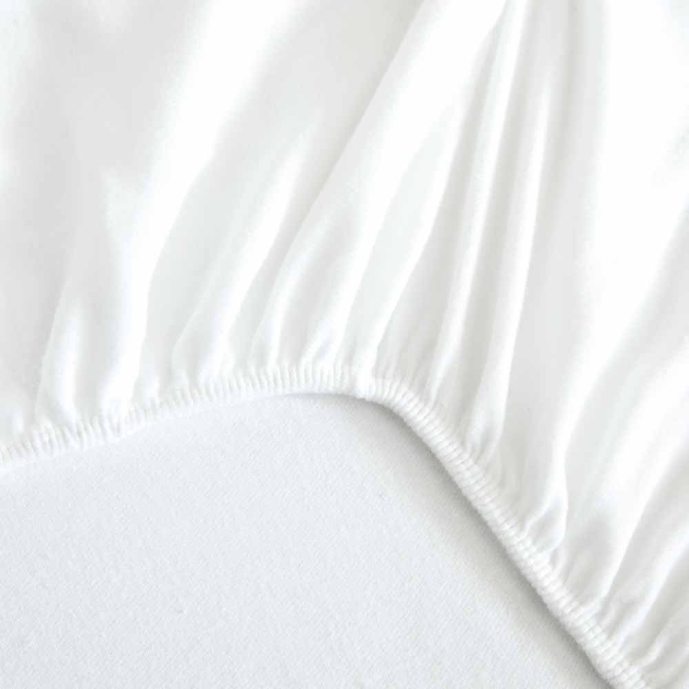 Alèse protège matelas en flanelle molletonée 100% coton bio Blanc - Maison de la soie