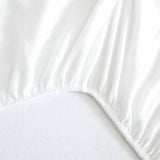 Alèse protège matelas en flanelle molletonée 100% coton bio Blanc - Maison de la soie