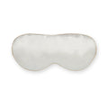 Masque de sommeil en soie Ivoire et liseré Caramel déclassé - MS478