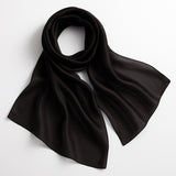 Plain black silk stole