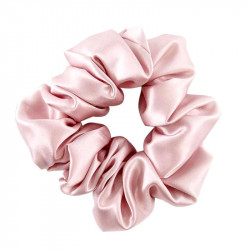 Pink Silk Scrunchie
