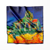 Mulberry Silk scarf Vincent Van Gogh The Church in Auvers-sur-Oise