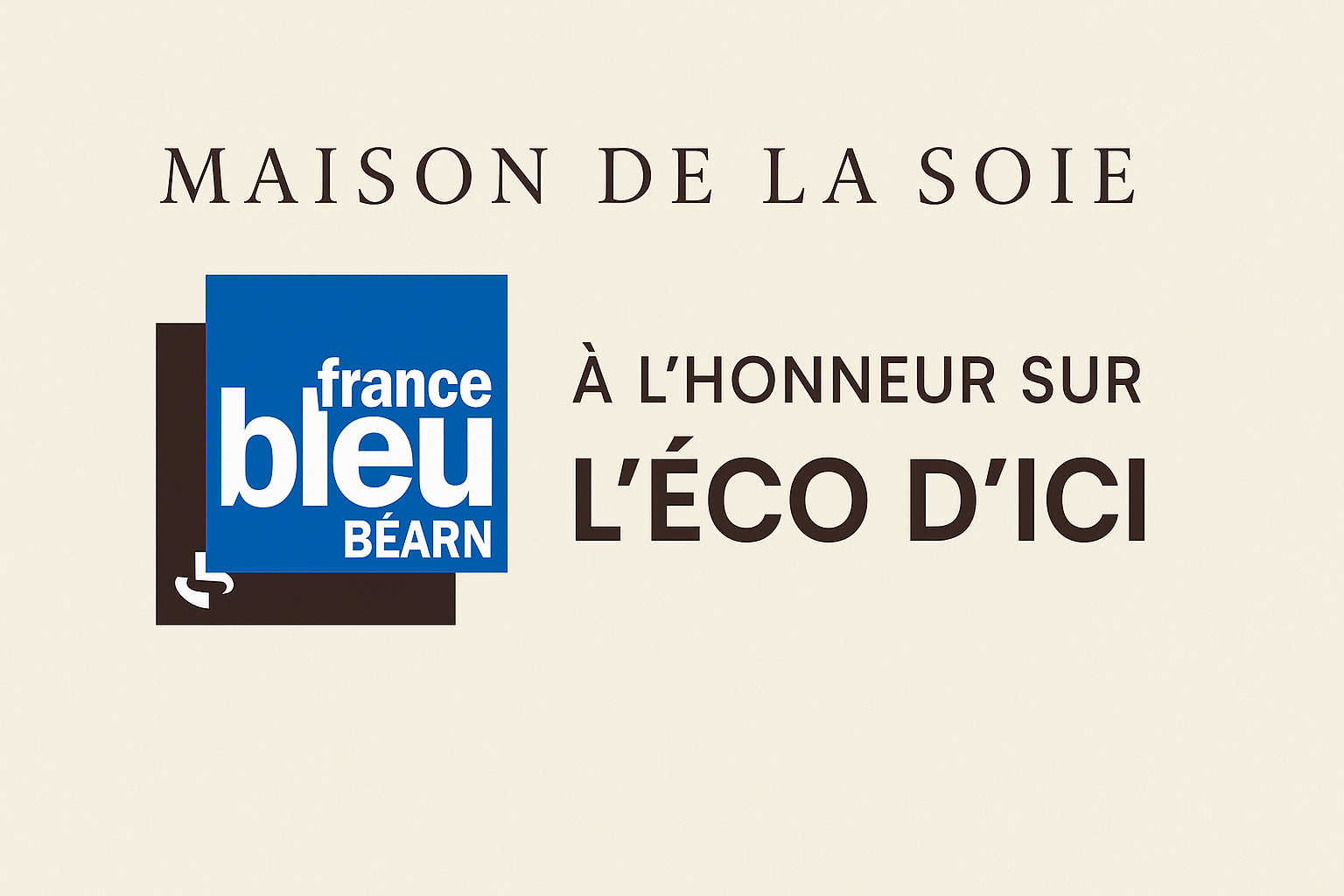 Maison de la soie au micro de France Bleu