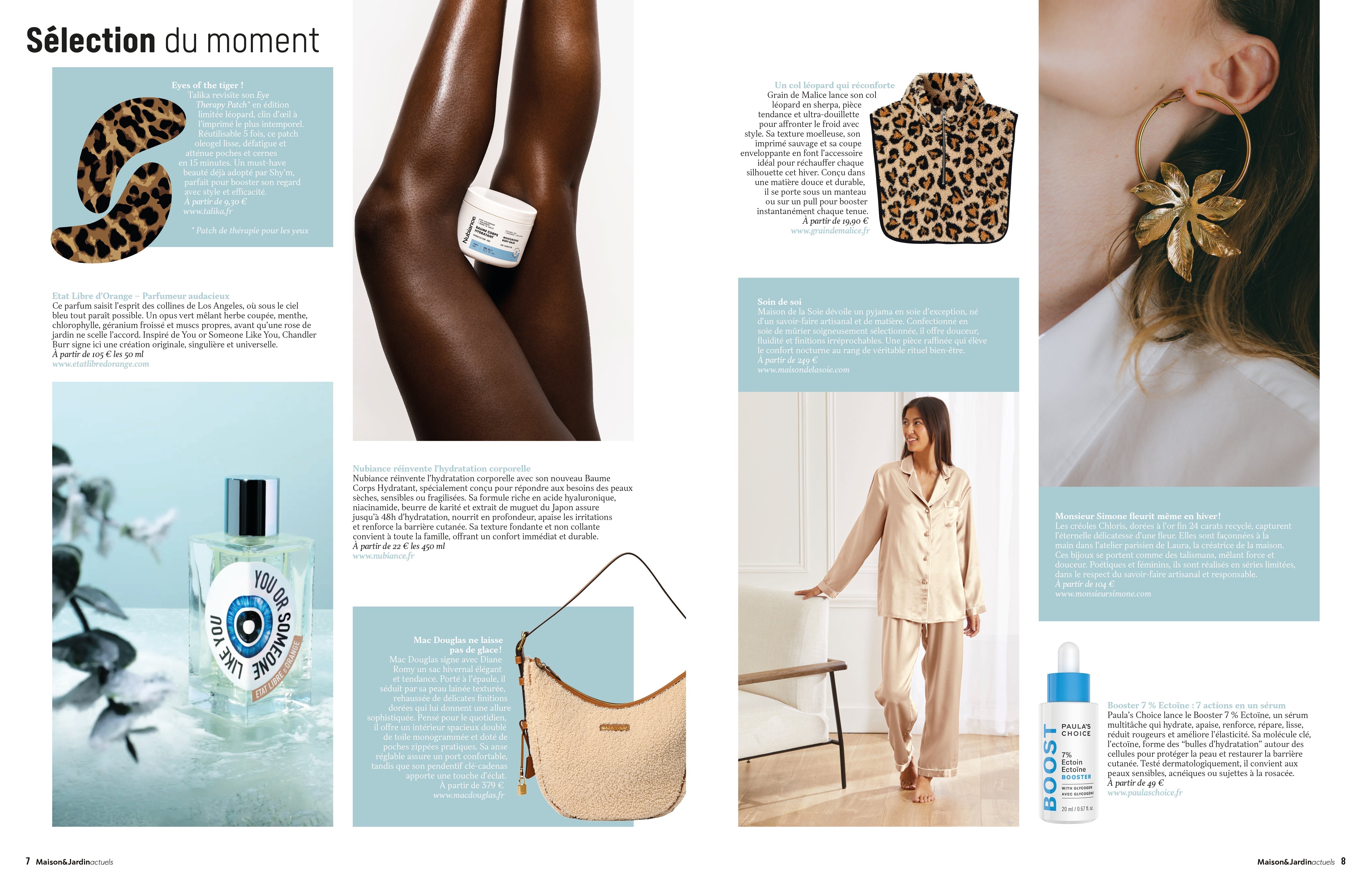 Maison de la Soie dans la sélection du moment de Maison & Jardin