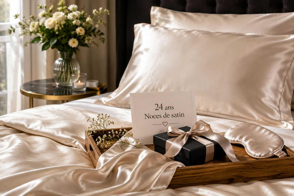 Noces de satin : quelle signification et quel cadeau pour 24 ans de mariage ?