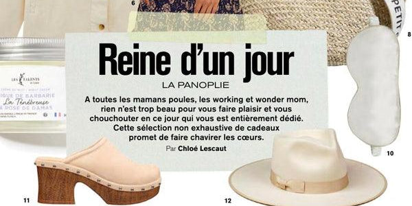 Nos masques en soie dans la sélection Fête des Mères de Marie Claire