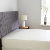 Drap housse en soie 22 mommes Ivoire / 180x200 cm déclassé - MS573