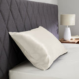 Taie d'oreiller en soie sans volant 25 mommes Ivoire / 40x60 déclassé - MS638