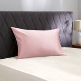 Taie d'oreiller en soie sans volant 19 mommes Rose / 40x60 déclassé - MS548