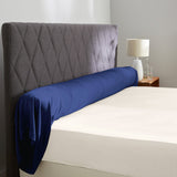 Taie de traversin en soie Bleu marine / 43x140 cm déclassé - MS557