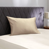 Taie d'oreiller en soie sans volant 19 mommes Caramel / 40x60 déclassé - MS420