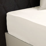 Drap housse en soie Ivoire / 80x200 cm déclassé - MS576