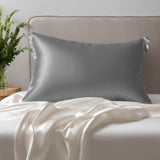 Taie d'oreiller en soie sans volant 22 mommes Silver / 50x75 déclassé - MS623