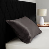 Taie en soie sans volant Trésor de Soie Gris anthracite / 40x60 déclassé - MS534