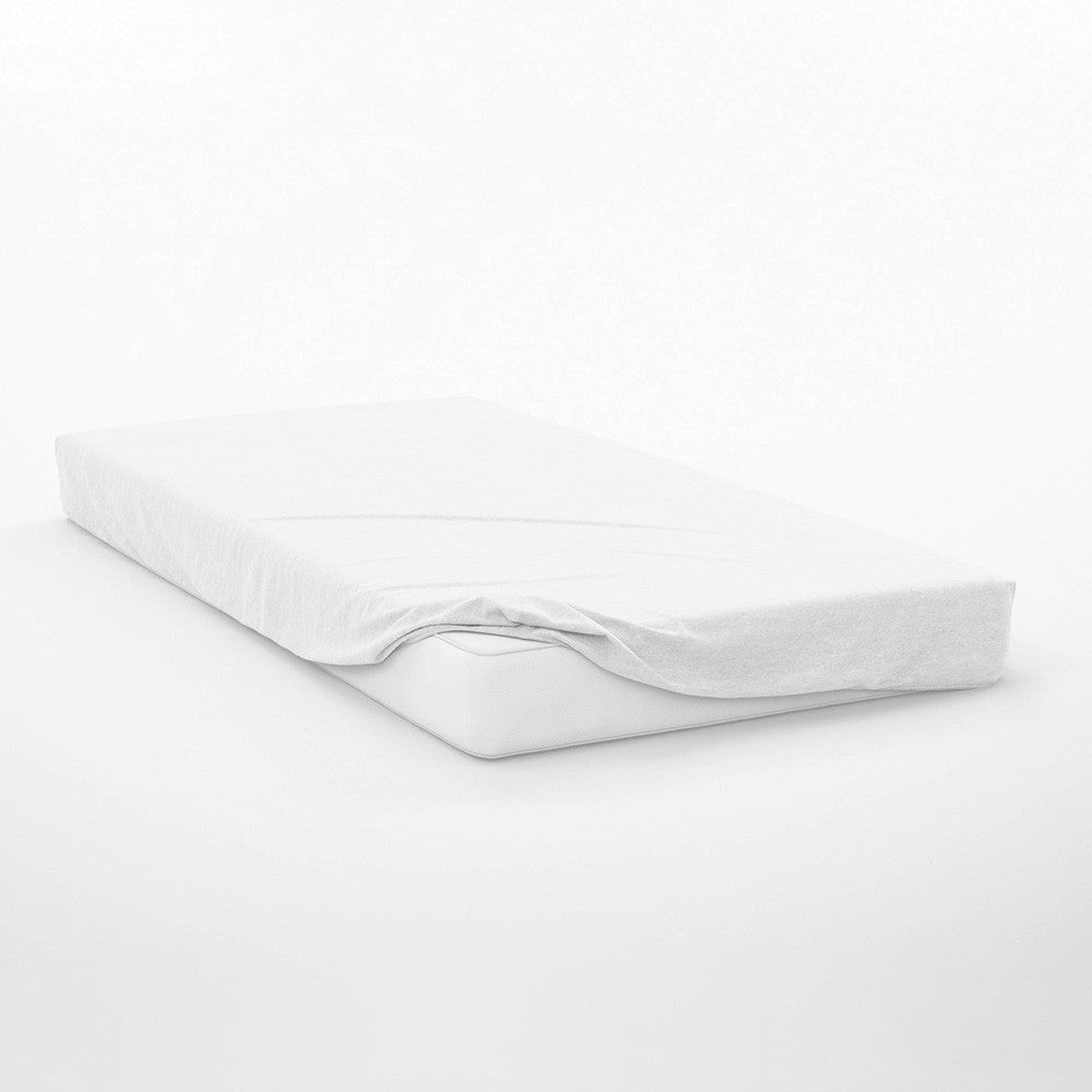 Alèse protège matelas en flanelle molletonée 100% coton bio Blanc - Maison de la soie