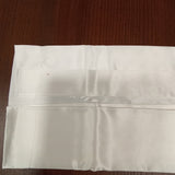 Taie d'oreiller en soie avec volant 22 mommes Ivoire / 50x75 cm Déclassée - MS276