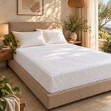 Alèse protège matelas en flanelle molletonée 100% coton bio Blanc