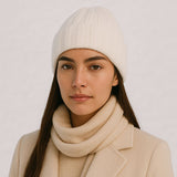 Bonnet cachemire et soie