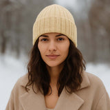 Bonnet cachemire et soie