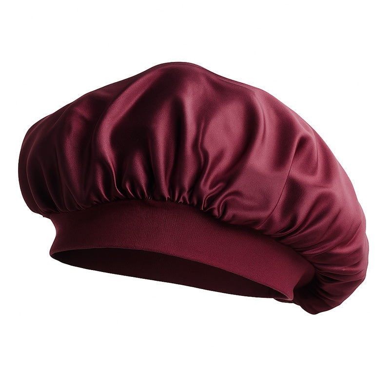 Bonnet De Nuit En Soie Pour Cheveux - Protège Les Boucles, Réduit Les Frisottis - Taille élastique Avec élastique Inclus