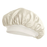 Elastic silk nightcap
