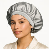 Bonnet de nuit en soie à élastique