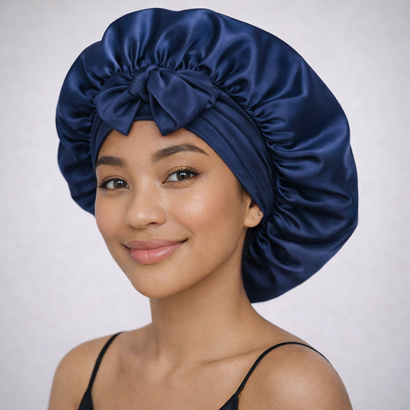 Bonnet de nuit en soie ajustable XL