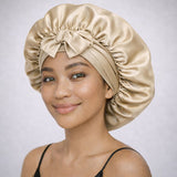 Bonnet de nuit en soie ajustable XL