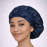 Bonnet de nuit en soie ajustable