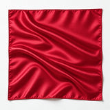 Carré de soie uni Rouge fabriqué en France 🇫🇷