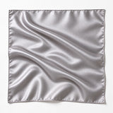 Carré de soie uni Silver fabriqué en France 🇫🇷