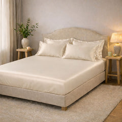 Drap housse en soie 22 mommes 2 personnes Confection sur commande