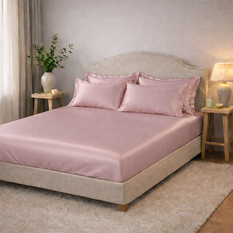 Drap housse en soie 22 mommes 2 personnes Confection sur commande