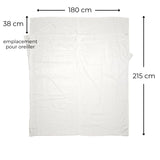 Drap de sac de couchage en soie 2 personnes