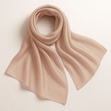 Plain pink silk stole
