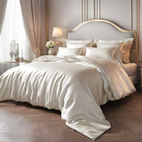 Housse de couette en soie 22 mommes Ivoire / 240x220 cm déclassé - MS571