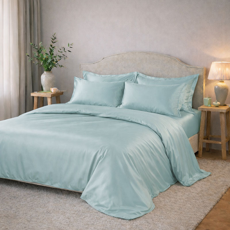 Housse de couette en soie 22 mommes 2 personnes Confection sur commande