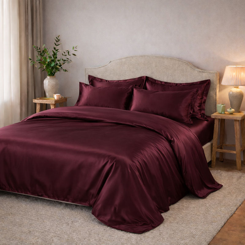 Housse de couette en soie 22 mommes 2 personnes Confection sur commande