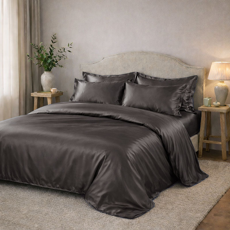 Housse de couette en soie 22 mommes 2 personnes Confection sur commande