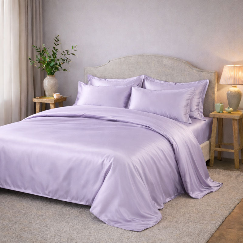 Housse de couette en soie 22 mommes 2 personnes Confection sur commande