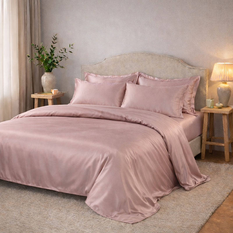 Housse de couette en soie 22 mommes 2 personnes Confection sur commande