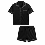 Men's short silk pajamas