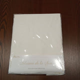 Drap en soie 19 mommes 180x275cm Ivoire Déclassé - D138