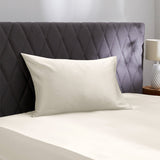 Taie d'oreiller en soie sans volant 19 mommes Ivoire / 40x60 déclassé - MS709