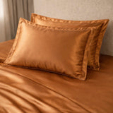 Taie en soie 22 mommes avec volant Confection sur commande