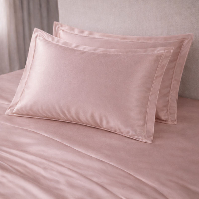 Taie en soie 22 mommes avec volant Confection sur commande