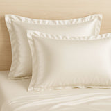 Taie en soie 22 mommes avec volant Confection sur commande Terracotta / 40x60 cm déclassé - MS453